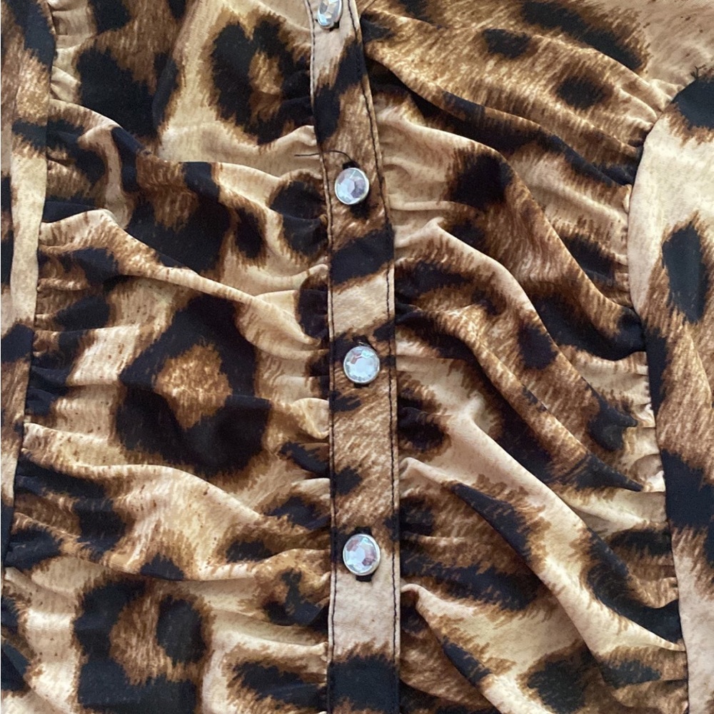 I.N.C leopard print blouse - Picture 4 of 7
